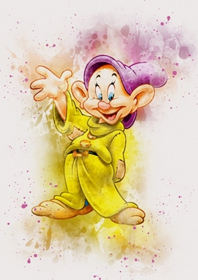 Dopey Dwarf Watercolor