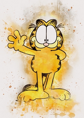 Acuarela de Garfield