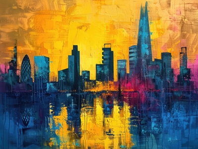 London - Vibrant Skyline Paint