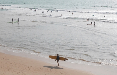 Surfen i Biarritz 