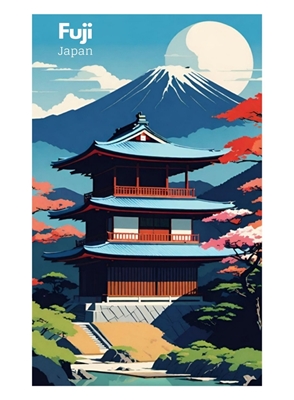 Arte de viagem Fuji Japan