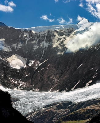 Cima de la montaña del glaciar Grindelwald