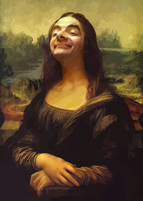 Mr Bean With Theme Monalisa