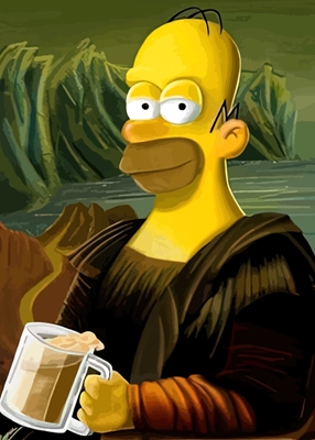 Motyw Simpsonowie Monalisa
