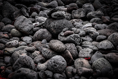 Piedras volcánicas en Tenerife