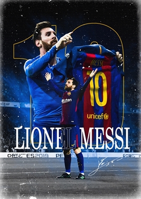 Cartel de Messi Barcelona