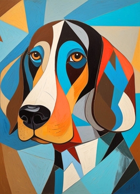 De hond-Picasso stijl