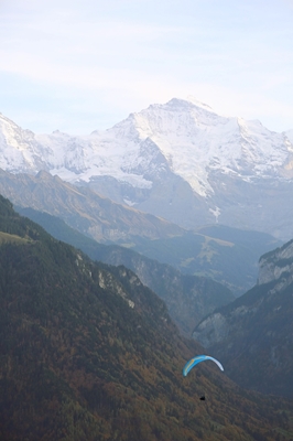 Paragling over Alperne