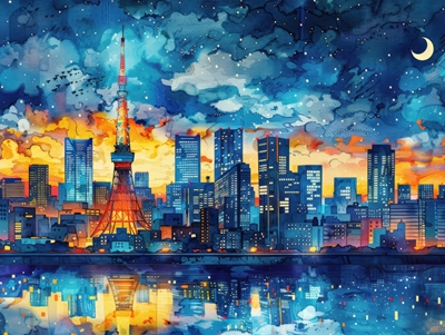 Tokio - Symphonie in der Abenddämmerung