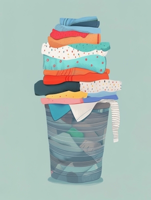 Basket of clothes 