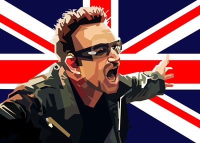 Bono U2 Inglês Classic Rock