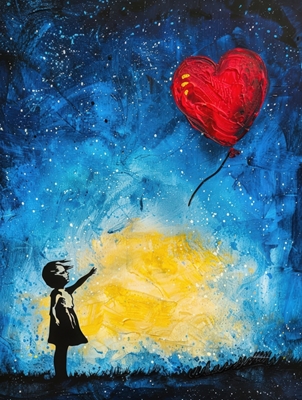 Cesta srdce - Dívka Balón