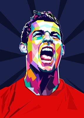 Ronaldo Pop Art Stil