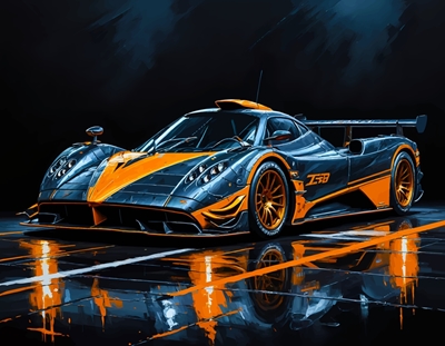 Pagani Zonda R - Fire Neon