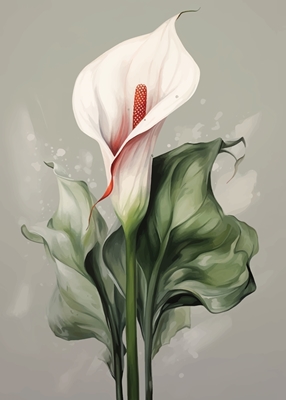 Romantic lily flower art