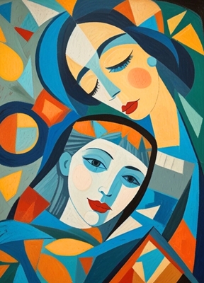 Motherhood_Picasso Stijl