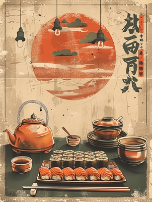 Vintage japanese poster