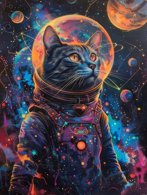 Space cat astranout