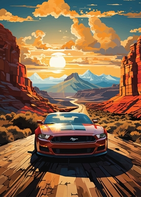 Ford Mustang en Long Travel