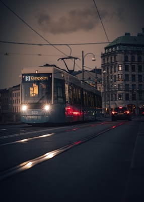 Tram notturno di Göteborg