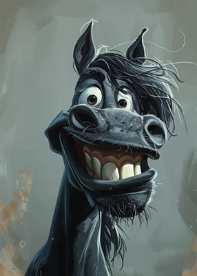 Black Funny Donkey