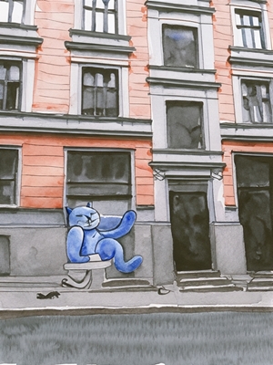 Blue kitty