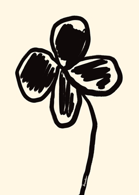 A black flower