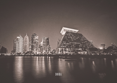 DOHA STAD MONOKROM