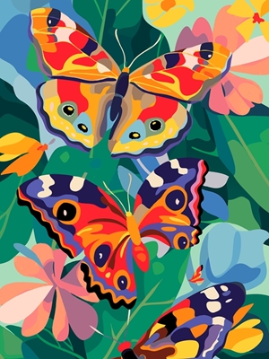 Vibrant butterflies 