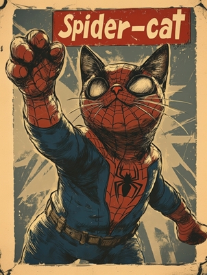 Spider-cat Poster Rolig Parodi