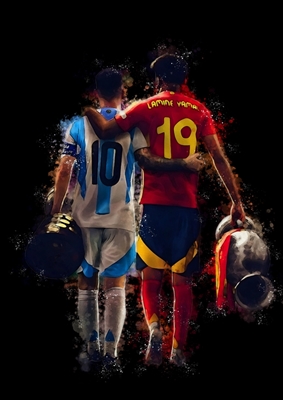 Messi e Lamine yamal