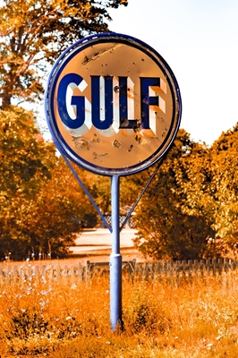 The old Gulf gas station