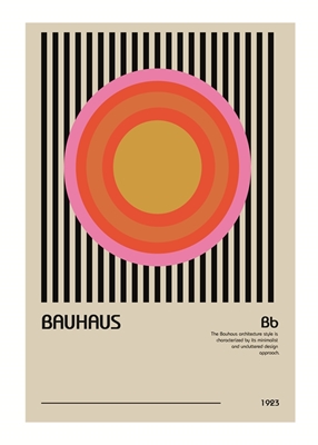 Plakat projektowy Bauhaus z 1923 roku