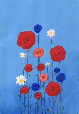 Bloemen blauw