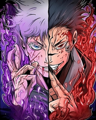 Gojo Und Sukuna Jujutsu Kaisen