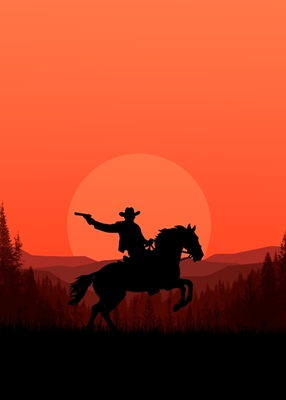 Silhouette Cowboy