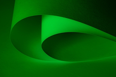 Abstract composition in green