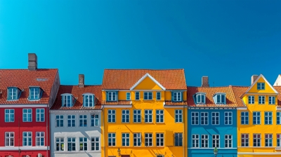 Farverige huse, København