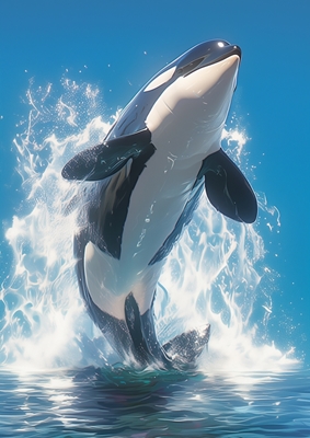 Valokuva: Orcinus Orca Jump