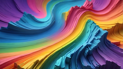 Colori arcobaleno 3D I