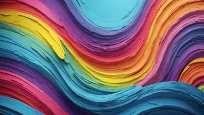 Colores del arco iris en 3D II