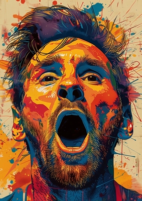 Lionel Messi popart