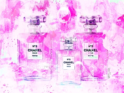 Pink Perfume Bottles