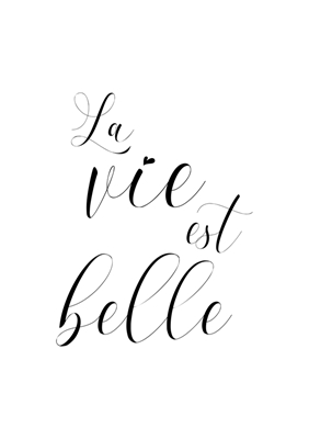 La vie est belle