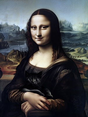 Mona & Her Feline Friend