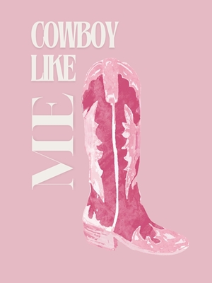 Bota rosa 'Cowboy Like Me'