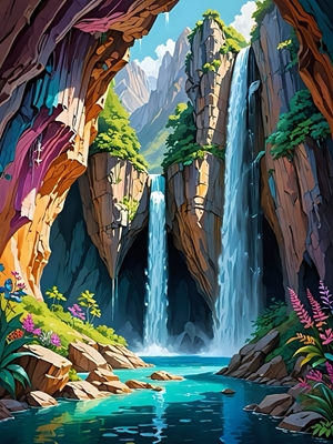 Waterfall and Canyon