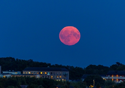 Supermoon over Scania