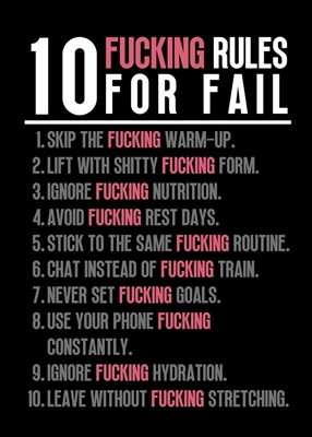 10 Rules For Fail