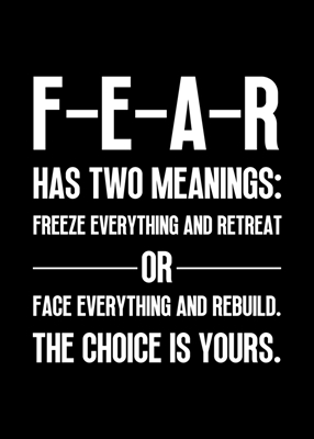 FEAR Has Two Meanings